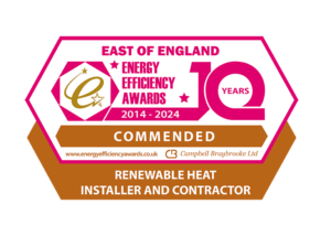 East of England Energy Efficiency Awards, commended renewable heat installer